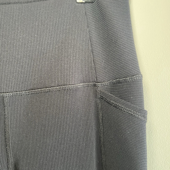 RBX Juniors Black Active Leggings Girls Size Medium Yoga Workout Pockets - Picture 3 of 11